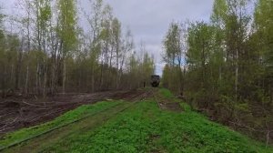 Нас чуть не сбили!😱 На дрезине по узкоколейке в пос. Гладкое