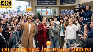 🔥Минуту назад! BTS приземлились в США под усиленной охраной - в аэропорту Тетерборо все в шоке 😱