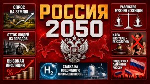 РОССИЯ 2050 / СПРОС НА ЗЕМЛЮ, ОТТОК ЛЮДЕЙ ИЗ ГОРОДОВ, ВЫСОКАЯ ИНФЛЯЦИЯ, РАВЕНСТВО МУЖЧИН И ЖЕНЩИН