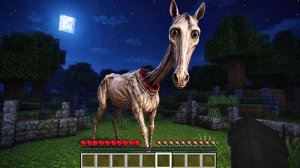 ДЛИННАЯ ЛОШАДЬ СНОВА ПРИШЛА ЗА МНОЙ! СТРАШНЫЙ ХОРРОР МОД CREEPY LONG HORSE MINECRAFT