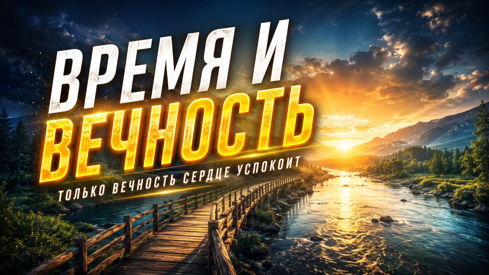 ВРЕМЯ И ВЕЧНОСТЬ | Только Вечность сердце успокоит | Христианская песня