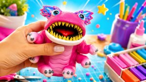 Как слепить милого динозавра своими руками? 🦖✨ DIY из полимерной глины
