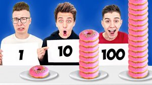 100 СЛОЕВ ЕДЫ ЧЕЛЛЕНДЖ ! А4