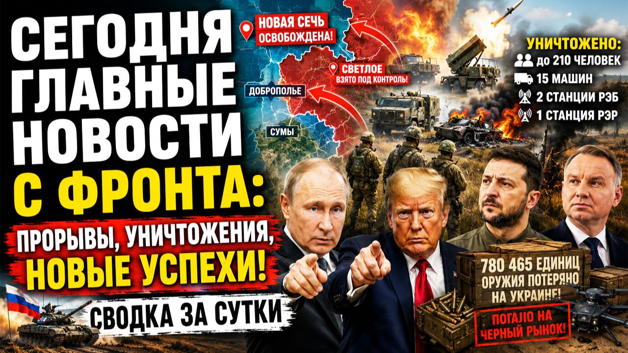 Сводка СВО. Трамп кинул Зеленского Ракет не будет 5 лет, а Польша уже наготове