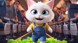 КОТЕНКА РВОЕТ ПОСЛЕ ЕСТЬ МОРОЖЕНОЕ 🤮🍦 В САМОЛЕТЕ ✈️ #ai #cat #cute #kitten #cartoon #