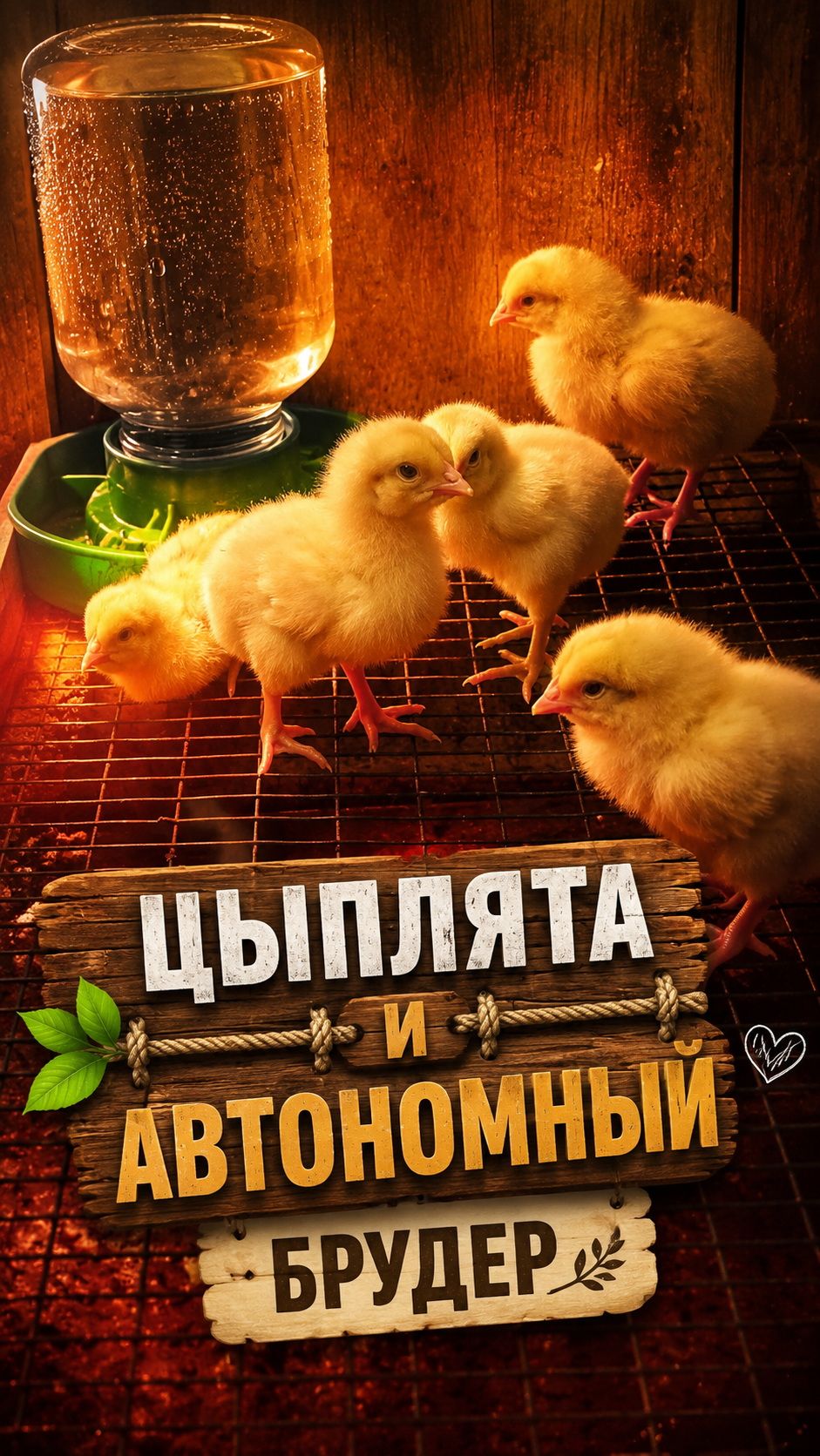 Цыплята и автономный брудер 🐥