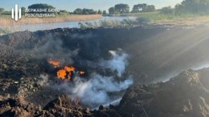 ‼️🇺🇦🏴☠️Появились кадры с места крушения истребителя F-16 в Полтавской области