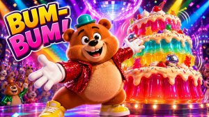 BUM-BUM BEAR 🐻 Wiggle-Wiggle Everywhere! | Official Animated Music Video