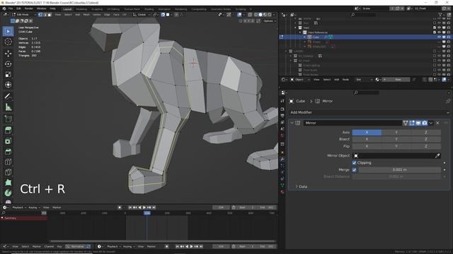 5.5_Blender Избушка ► Промежуточный план. Заяц моделлинг.