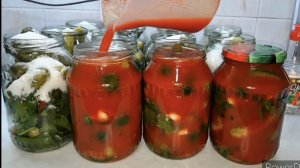 ХРУСТЯЩИЕ ОГУРЦЫ В ТОМАТНОМ СОКУ ПОМИДОР 🍅