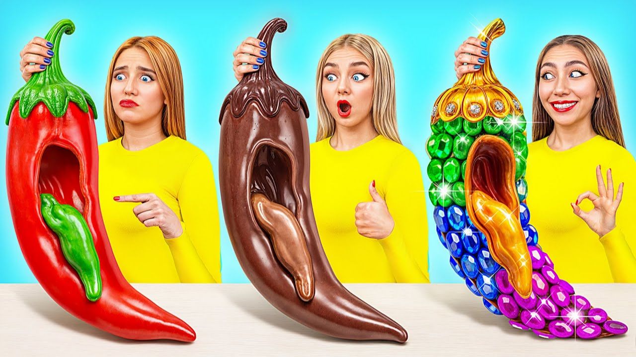 Рич против Брук против Giga Rich Food Challenge #Супер-гипер-DO Food Battle