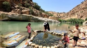 Secrets of Iranian Nomadic Life:Traditional Fishing in the Zagros River | Real Survival Skills 2026