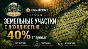 Земельные участки с доходом 40% годовых. Презентация проекта