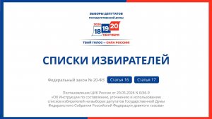 Списки избирателей