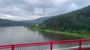 Красноярск Дивногорск. Красноярская ГЭС.Первая остановка в Хакасию