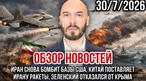 КИТАЙ ПОСТАВЛЯЕТ ИРАНУ РАКЕТЫ,  ИРАН СНОВА БОМБИТ БАЗЫ США / НИКОЛАЙ ЛИЛИН новости сводки