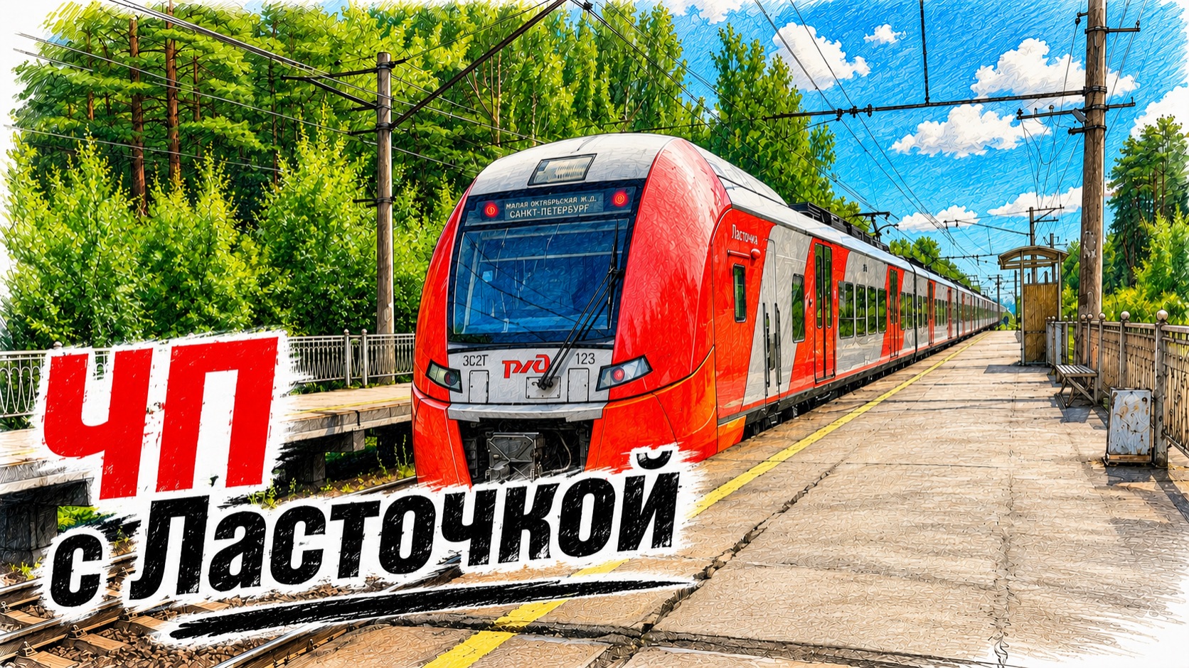ЧП с Ласточкой: заклинило дверь прямо на станции!