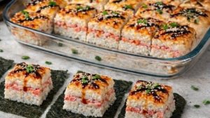 Суши - торт с крабовыми палочками
