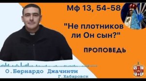 «Не плотников ли Он сын?»