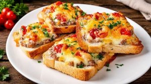 Сытнее, чем пицца! Проще, чем пирожки! Горячие бутерброды с фаршем в духовке