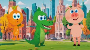 Котёнок Кордэ и друзья - Строим школу и спасаем гнездо - Развивающие мультики для детей - Друг свинк