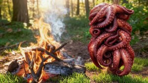 Осьминог на костре: необычный ужин в лесу