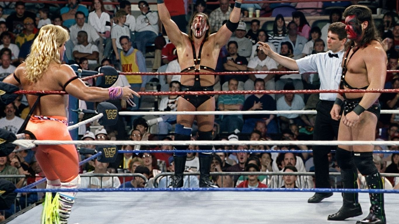 Demolition (Smash & Crush) Vs The Rockers (Michaels & Jannetty) (WWF Wrestling Challenge 1990-06-05)