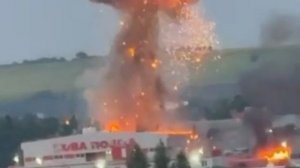 Момент удара по новой почты в Днепропетровске