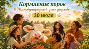 Кормление коров в Международный день дружбы, 30.07.2026г., Планета Коров