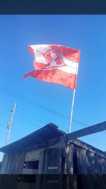 Получил из Озона (Китай) новый флаг Спартака.