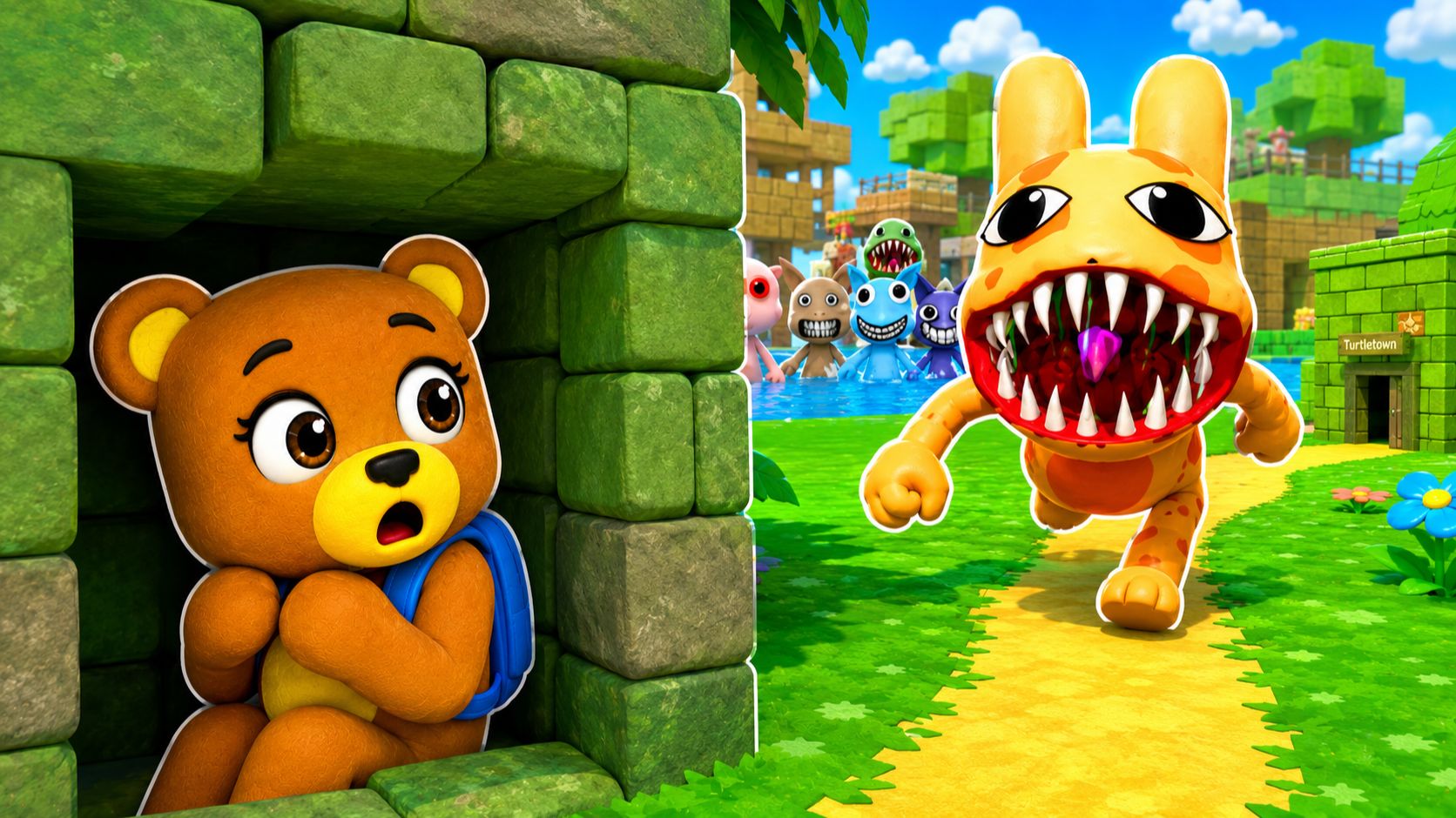 😳Я СПРЯТАЛАСЬ ОТ АНОМАЛИЯ ЖИВОТНЫХ В СЕКРЕТНОМ МЕСТЕ В ИГРЕ СУПЕР МИШКА SUPER BEAR ADVENTURE