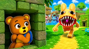 😳Я СПРЯТАЛАСЬ ОТ АНОМАЛИЯ ЖИВОТНЫХ В СЕКРЕТНОМ МЕСТЕ В ИГРЕ СУПЕР МИШКА SUPER BEAR ADVENTURE