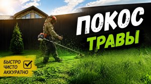 Покос триммером самая тяжелая трава