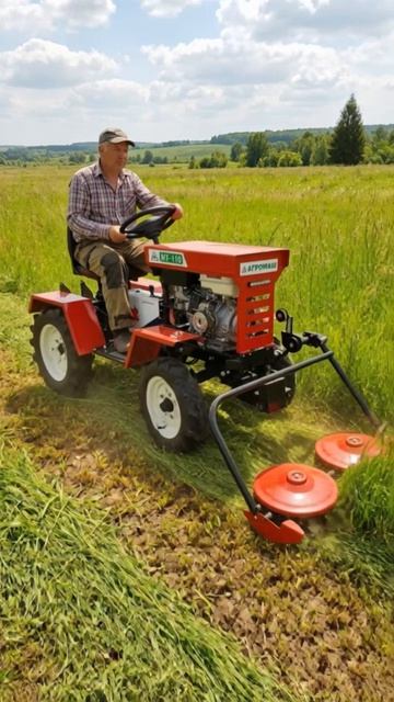 🚜 ИИ показывает, мототрак МТ-110 делает