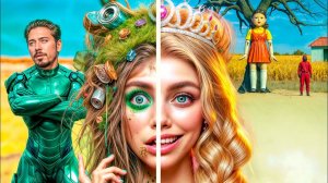 Из Ботана в Куклу из Игры в Кальмара! Как Стать Популярной Куклой из Игры в Кальмара#