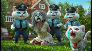😱 ОМГ!БАБУШКА-ЗОМБИ ВРЫВАЕТСЯ В ДОМ КОТЕНКА 🧟 ПОЛИЦИЯ ЛОВИТ ЕЕ #кошка #кошачьяистория