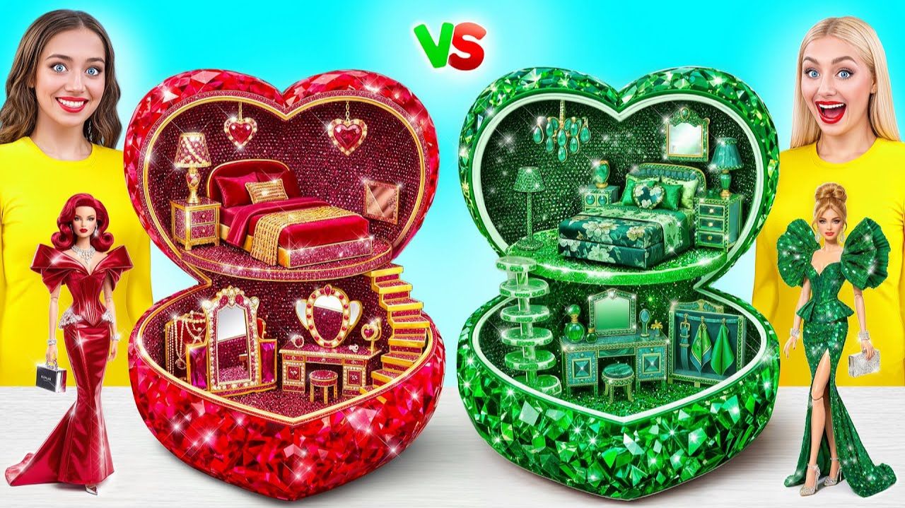Строим замечательный кукольный домик Ruby Vs Diamond Challenge # ДЕЛАЙТЕ смешные сит