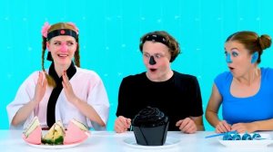 Красная еда vs Синяя еда Челлендж # Смешные Челленджи с DoDo Challenge