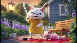 КОТЕНОК НЕСПРАВЕДЛИВО НАГРУЖЕН МАТЬ-КОШКА 😥 ЗА РАЗБИВАННЫЙ ГОРШОК 🪴#ai #catvideos #cats #c