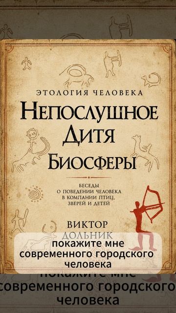 Виктор Дольник. Этология человека. Непослушное дитя биосферы.