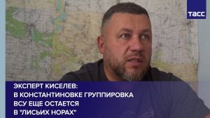 Эксперт Киселев: в Константиновке группировка ВСУ еще остается в «лисьих норах»