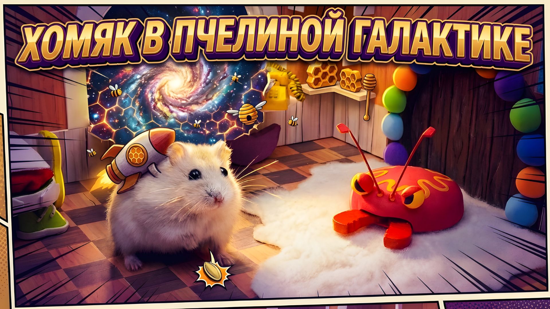 🐹 Хомяк в пчелиной галактике Супер Марио: Спасение Королевы