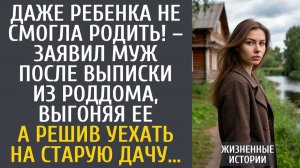 Истории из жизни Даже ребенка не смогла родить! – заявил муж после выписки из роддома…