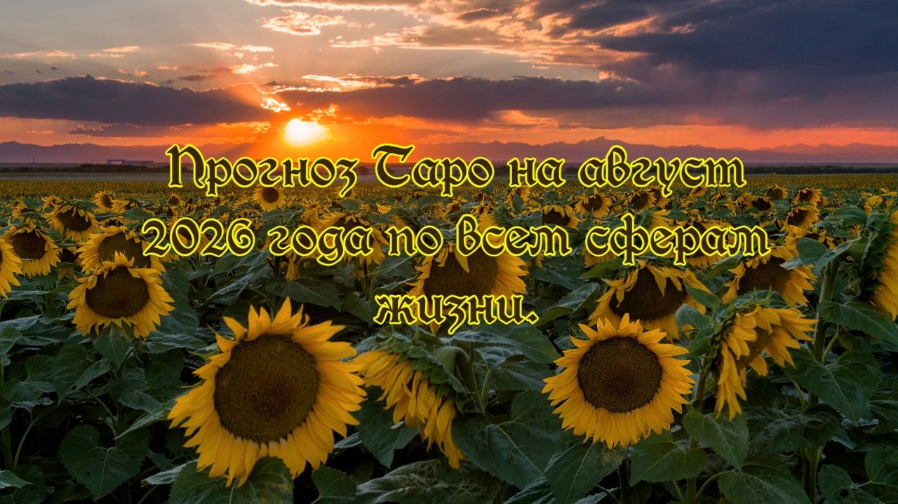 Прогноз Таро на август 2026 года по всем сферам жизни.