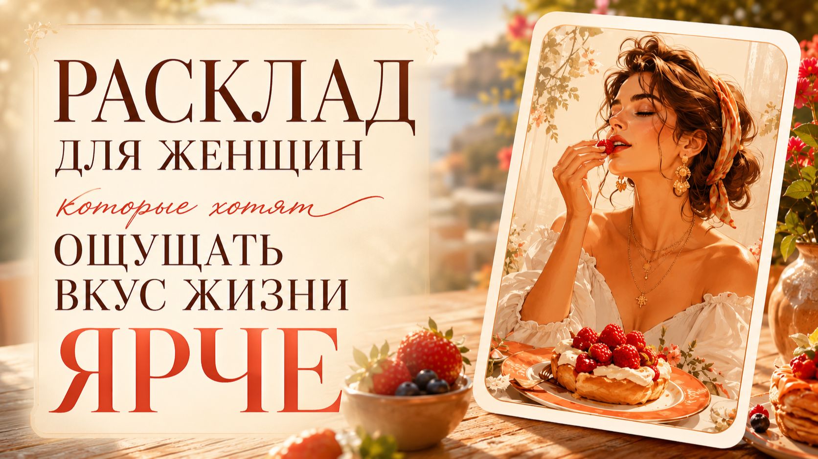 🍒РАСКЛАД ДЛЯ ЖЕНЩИН, КОТОРЫЕ ХОТЯТ ЧУВСТВОВАТЬ ВКУС ЖИЗНИ ЯРЧЕ. Ленорман.