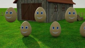 Учим цвета Разноцветные яйца на ферме