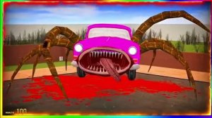 🚗 МАШИНКИ ПОЖИРАТЕЛИ на паучьих ногах и веселый танец