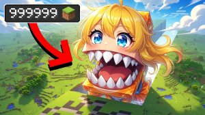😱 МАЙНКРАФТ, НО ТЫ СЪЕДАЕШЬ 1 МИЛЛИАРД БЛОКОВ!