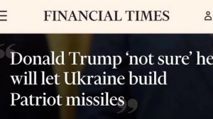 ‼️🇺🇸🇺🇦 Трамп начал сомневаться в решении о передачи Украине лицензии на производство ракет для P