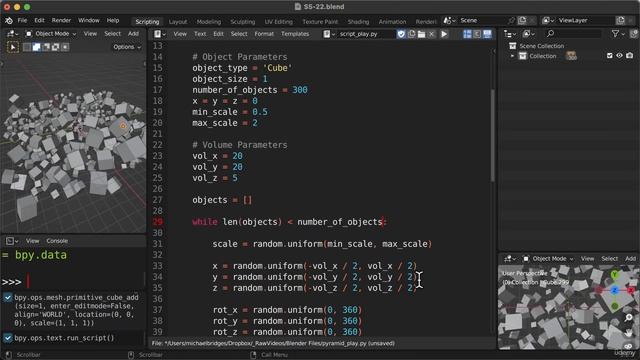 Blender Python Scripting - A Step-by-Step